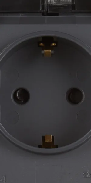Блок выключатель и розетка Systeme Electric AtlasDesign Profi54 двухклавишный накладной антрацит (ATN544074)