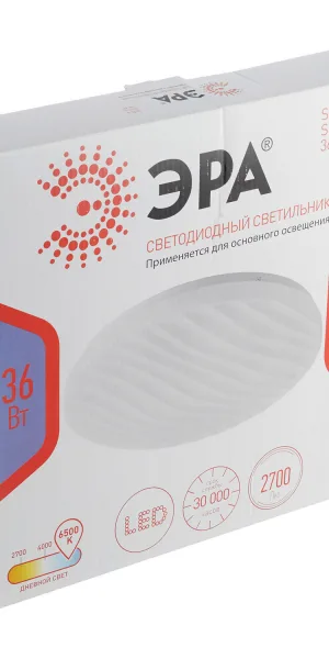 Светильник светодиодный потолочный Эра Slim 4 SPB-6 6500К 36 Вт 12 кв.м белый IP20 (Б0054084)
