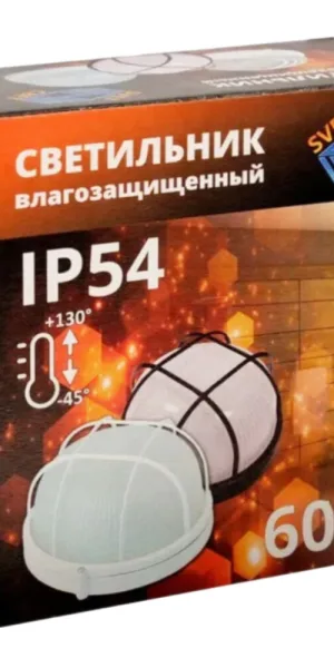 Светильник накладной Svet НБП 03-60-002 E27 60 Вт IP54 белый с решеткой призма (1301-00060)
