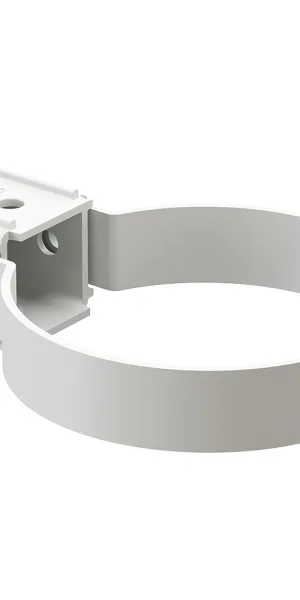 Хомут трубы пластиковый d80 мм Docke Standard пломбир RAL 9003