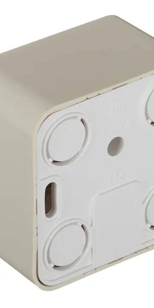 Розетка компьютерная/ телефонная Systeme Electric Blanca накладная бежевая RJ11/ RJ45 (BLNIA045117)