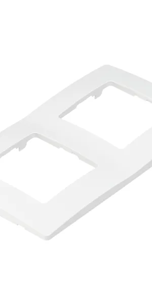 Рамка Legrand Etika двухместная белая (672502)