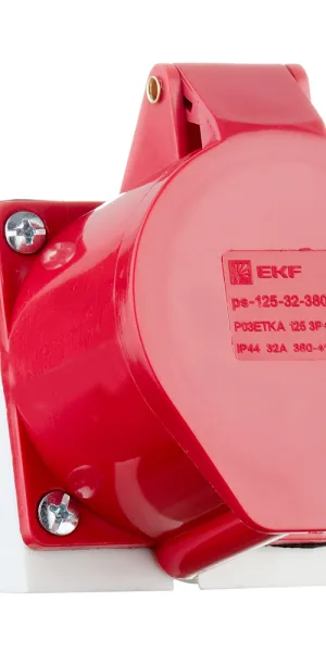 Розетка силовая угловая настенная EKF PROxima 3Р+РЕ+N 32 А 380 В IP44