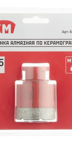 Коронка алмазная КМ (666170) по керамограниту d45 мм для УШМ