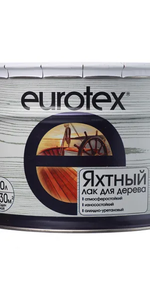Лак алкидно-уретановый яхтный Eurotex бесцветный 10 л полуматовый