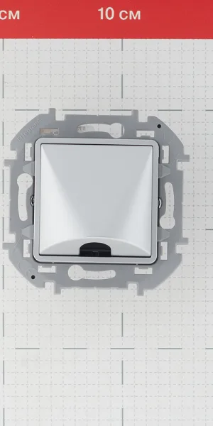 Вывод кабеля Legrand Inspiria встраиваемый алюминий (673892)