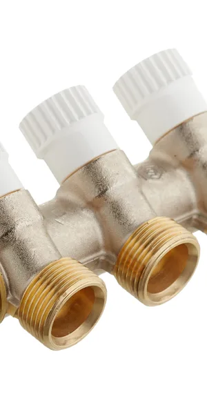 Коллектор Stout 3/4 ВР(г) х 3 выхода 3/4(ЕК) х 3/4 НР(ш) регулирующий (SMB 6851 343403)