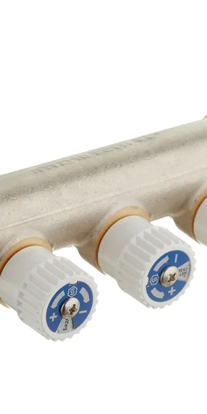 Коллектор Stout 3/4 ВР(г) х 3 выхода 3/4(ЕК) х 3/4 НР(ш) регулирующий (SMB 6851 343403)