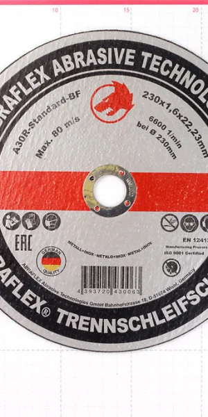 Круг отрезной по металлу Abraflex 230х22х1,6 мм (А230162223/30063)