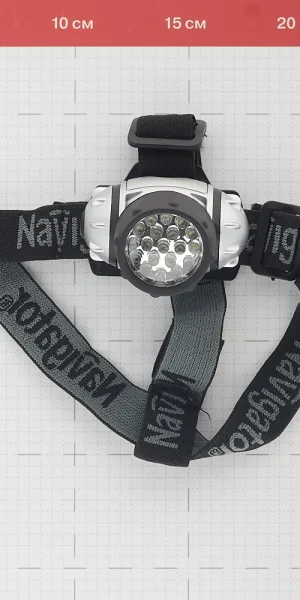 Фонарь налобный Navigator светодиодный 19 LED на батарейках AAA пластик (949171)