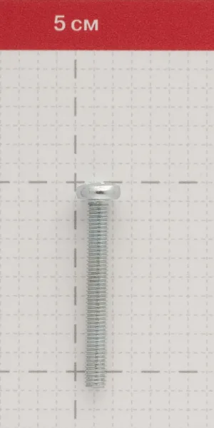 Винт оцинкованный M6x50 мм DIN 7985 полукруглая головка (6 шт.)