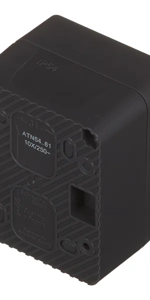 Переключатель Systeme Electric AtlasDesign Profi54 одноклавишный накладной антрацит (ATN544061)