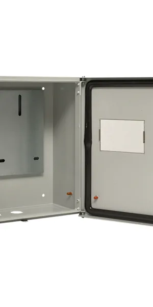 Щит учетно-распределительный навесной EKF Basic ЩУ-1/1-0 металлический IP54 310х300х150 мм 3 модуля с окном для снятия показаний счетчика