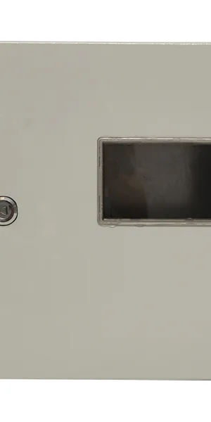 Щит учетно-распределительный навесной EKF Basic ЩУ-1/1-0 металлический IP54 310х300х150 мм 3 модуля с окном для снятия показаний счетчика