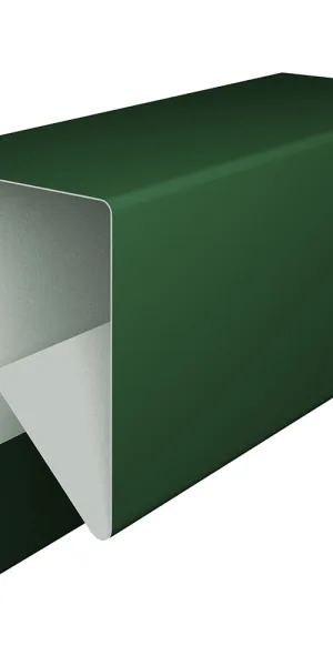 Планка заборная П-образная 17х30х2000 мм зеленая RAL 6005