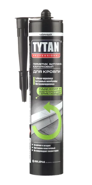 Герметик кровельный битумно-каучуковый Tytan Professional черный 310 мл