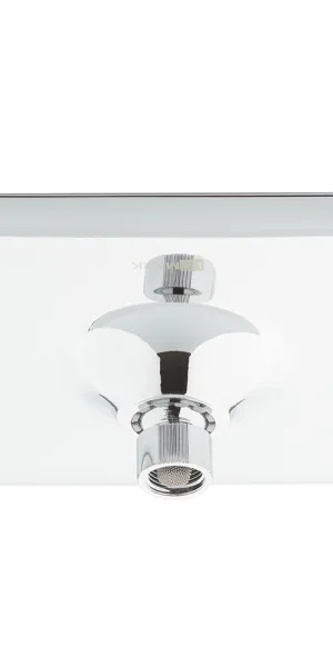 Лейка для верхнего душа Lemark 200х200 мм 1 режим пластик хром (LM8035C)