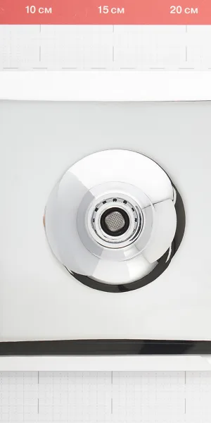 Лейка для верхнего душа Lemark 200х200 мм 1 режим пластик хром (LM8035C)