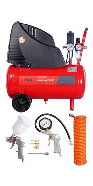 Компрессор безмасляный Fubag House Master Kit 24 л 1,1 кВт (646029)