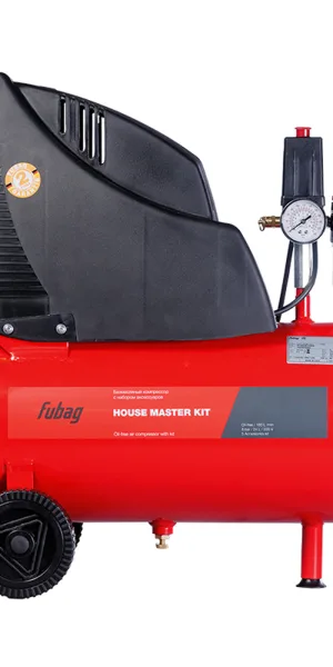 Компрессор безмасляный Fubag House Master Kit 24 л 1,1 кВт (646029)