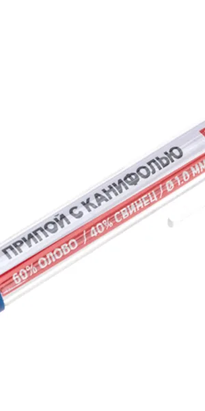 Припой Rexant d1, Sn60 Pb40 Flux 2.2% с канифолью 20 г (09-3103)