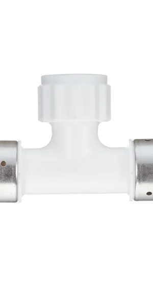 Тройник Henco (13PKW-320532) 32(пресс) х 3/4 ВР(г) х 32(пресс) белый PVDF