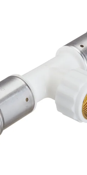Тройник Henco (13PKW-320532) 32(пресс) х 3/4 ВР(г) х 32(пресс) белый PVDF