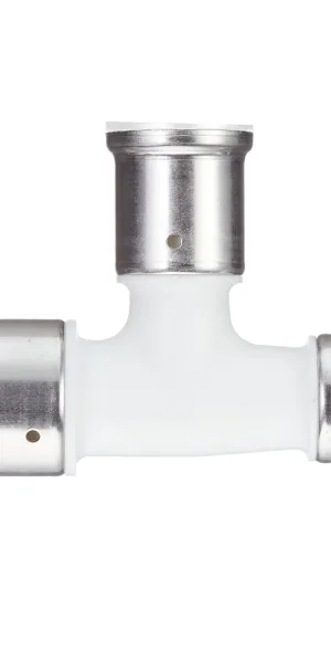 Тройник Henco (11PKW-322626) 32(пресс) х 26(пресс) х 26(пресс) белый PVDF