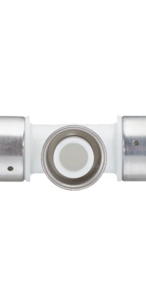 Тройник Henco (10PKW-322632) 32(пресс) х 26(пресс) х 32(пресс) белый PVDF