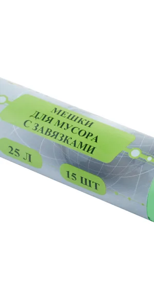 Мешок для мусора РГТ 25 л 450х500 мм полиэтиленовый с затяжкой (15 шт.)