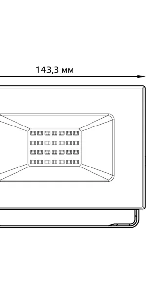 Прожектор светодиодный Gauss Elementary ДО-30 6500К 30 Вт IP65 черный