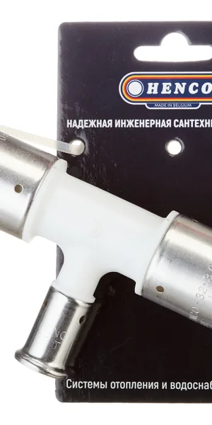 Тройник Henco (10PKW-321632) 32(пресс) х 16(пресс) х 32(пресс) белый PVDF