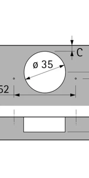 Петля мебельная для шкафа Hettich Sensys с доводчиком 110° металл (2 шт.) (46002)
