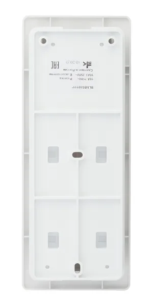 Блок выключатель и розетка Systeme Electric Blanca двухклавишный встраиваемый белый с подсветкой (BLNBS101111)