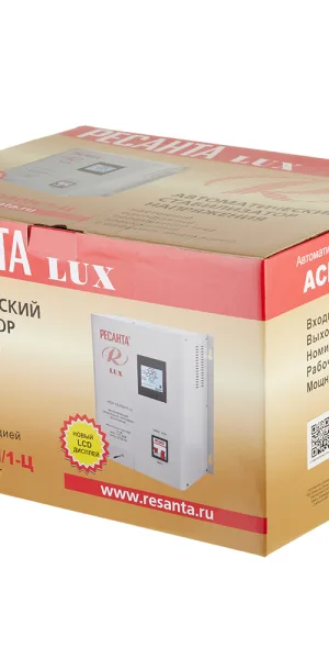 Стабилизатор напряжения Ресанта АСН-10000 Н/1-Ц  Lux однофазный 220 В 10 кВт навесной