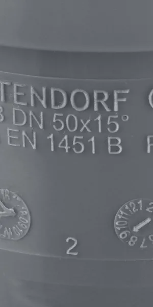 Отвод Ostendorf HTB d50 мм 15° пластиковый для внутренней канализации (112100)