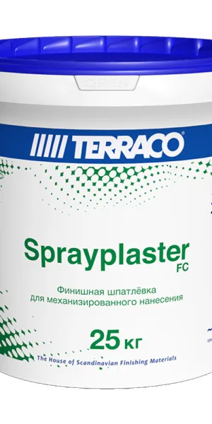 Шпатлевка финишная Terraco Sprayplaster (ведро) 25 кг