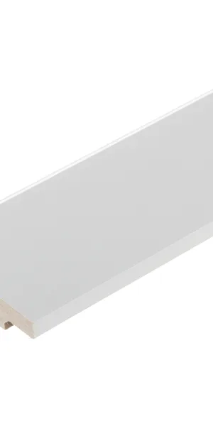 Плинтус МДФ Cosca Décor AP07 белый 80х16х2400 мм под покраску фигурный