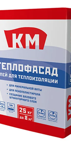 Клей для теплоизоляции КМ Теплофасад 25 кг