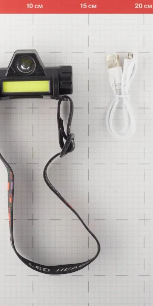 Фонарь налобный Navigator NPT светодиодный 2 LED 5/3 Вт аккумуляторный Li-Ion 1200 мАч металл/пластик 2 режима (14661)