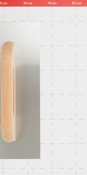 Гладилка плоская Wenzo 280х130 мм для клея и штукатурки с деревянной ручкой