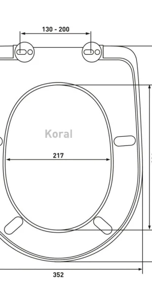 Сиденье для унитаза Berges Koral A дюропласт без микролифта (011201)