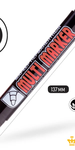 Маркер перманентный Crown Multi Marker черный грифель 3 мм