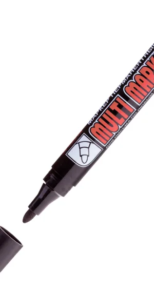 Маркер перманентный Crown Multi Marker черный грифель 3 мм
