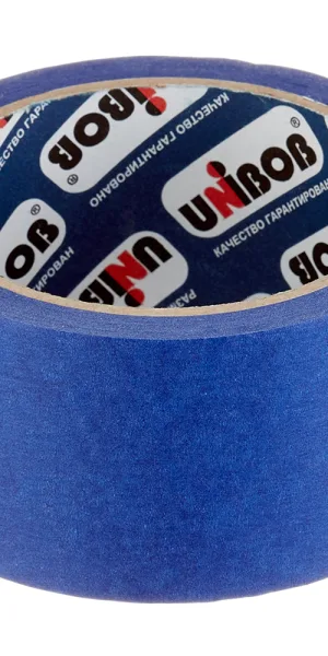 Лента малярная Unibob для наружных работ синяя 50 мм 25 м