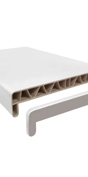 Подоконник ПВХ 400х2000х20 мм белый матовый