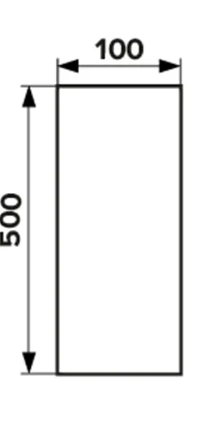 Воздуховод ERA круглый пластиковый d100 мм 0,5 м