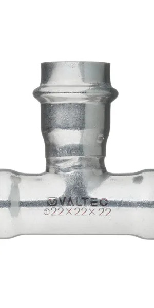 Тройник Valtec (VTi.931.I.222222) 22 х 22 х 22 мм нержавеющая сталь