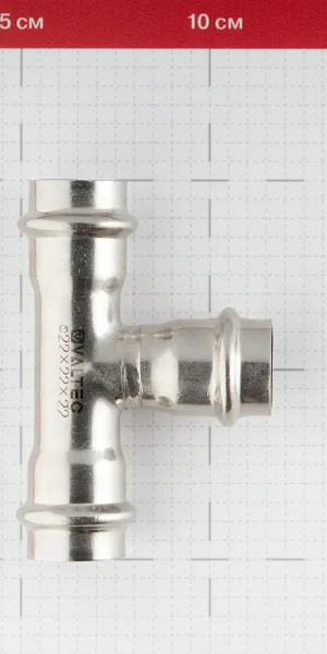 Тройник Valtec (VTi.931.I.222222) 22 х 22 х 22 мм нержавеющая сталь