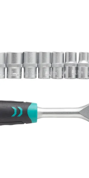 Набор торцевых головок с трещоткой Stels 1/4" (14125) (11 шт.)